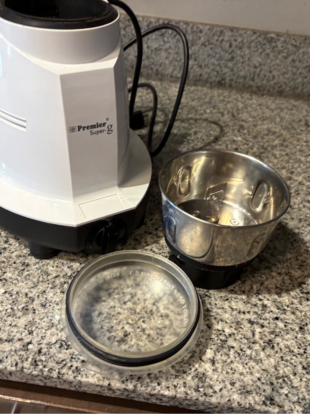 Premier Black Countertop mixi Base with small jar with lid